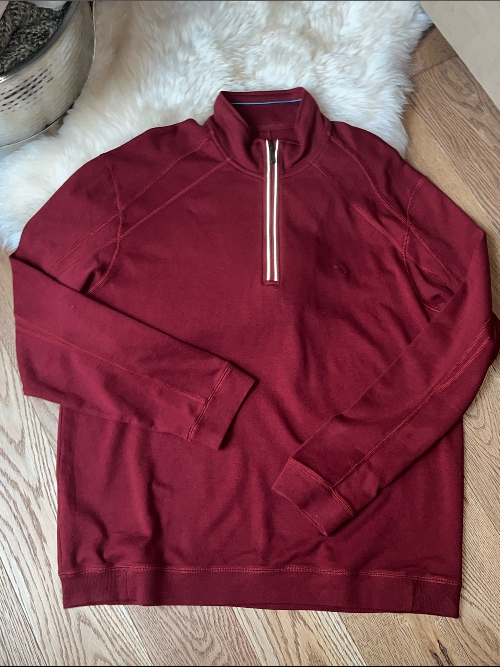 Tommy Bahama Men's Half-Zip Sweater - Burgundy